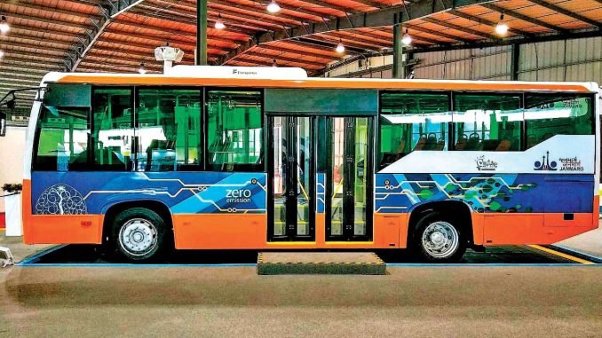 BRTS bus in Ahmedabad, Gujarat