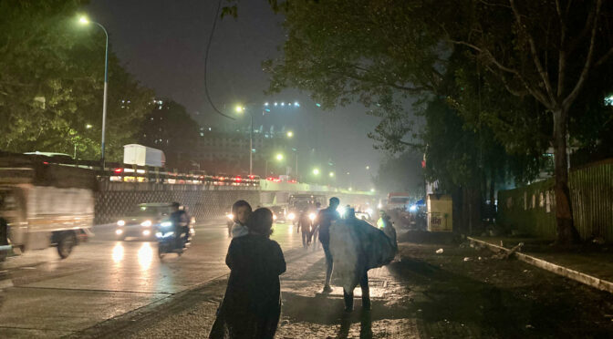 Unsafe walking conditions on streets in India