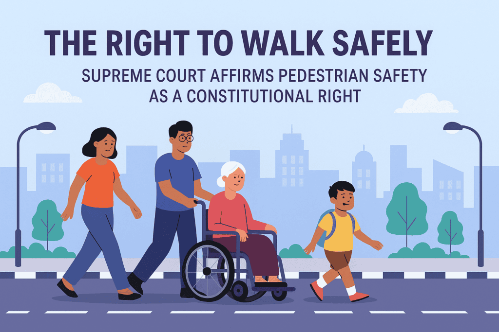 The Right to Walk: Supreme Court of India Affirms Footpaths as a ...
