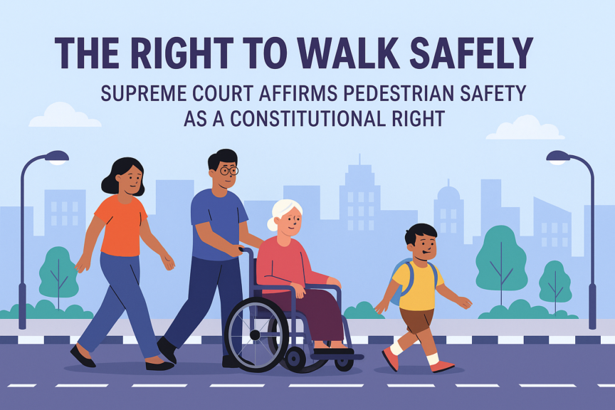 The Right to Walk: Supreme Court Affirms Footpaths as a Constitutional Right_UrbanaVoices