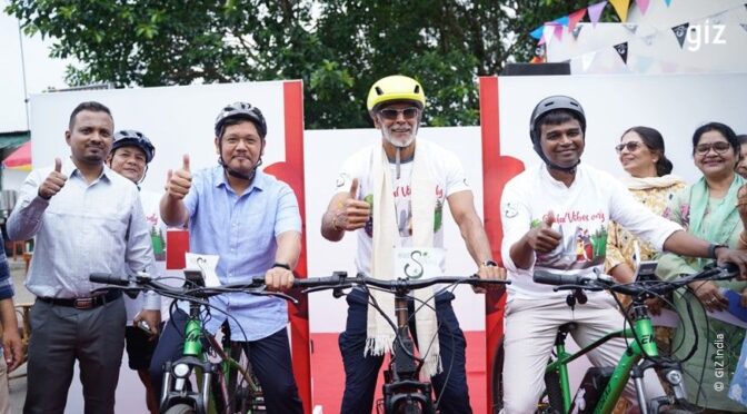 Ride Shillong with Chief Minister Conrad K. Sangma and fitness icon Milind Soman leading the charge in a spirited cycling rally.