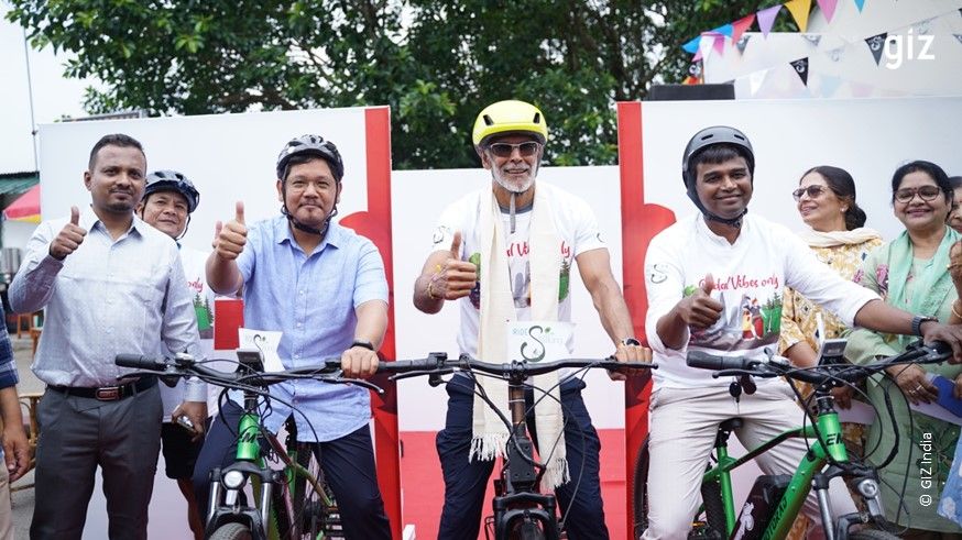 Ride Shillong with Chief Minister Conrad K. Sangma and fitness icon Milind Soman leading the charge in a spirited cycling rally.