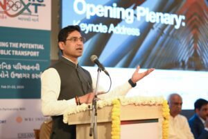 Banchhanidhi Pani (IAS), Municipal Commissioner of Ahmedabad, on launch of AmdavadNXT, Sabarmati Riverfront