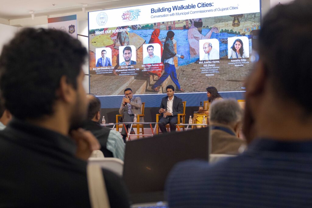DevChoudhary_MunicipalCommissioner_Navsari_Speaking on walking and placemaking at AmdavadNXT in Ahmedabad 